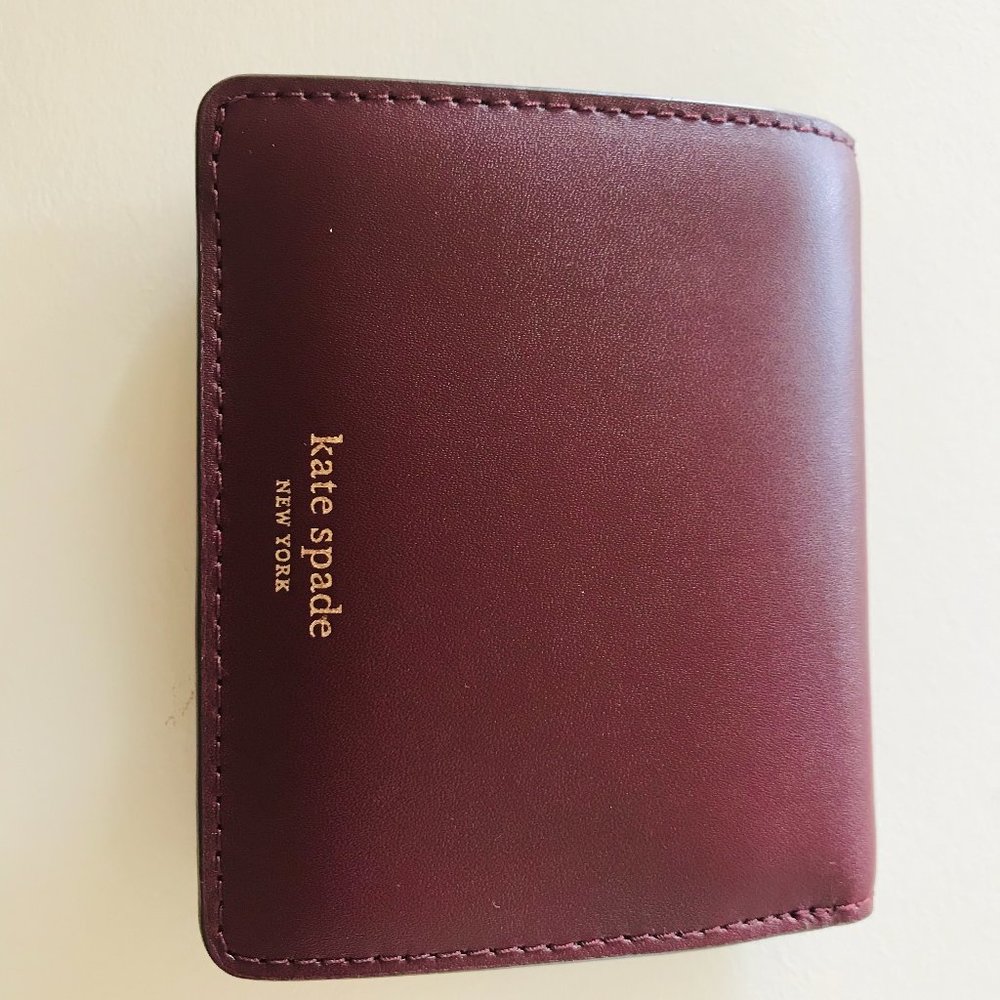 Kate Spade Bifold wallet Color:Burgundy